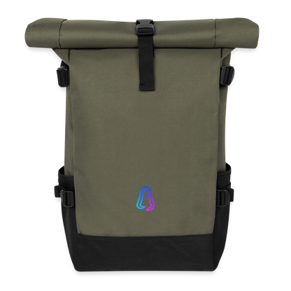Ghosted Club | Rolltop Rucksack - Olive/Schwarz