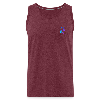 Ghosted Club | Männer Premium Tank Top - Bordeauxrot meliert