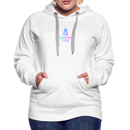 Ghosted Club | Frauen Premium Hoodie - Weiß