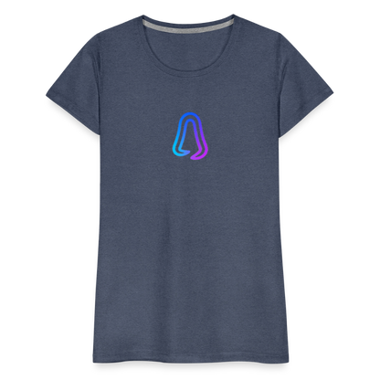 Ghosted Club | Frauen Premium T-Shirt - Blau meliert