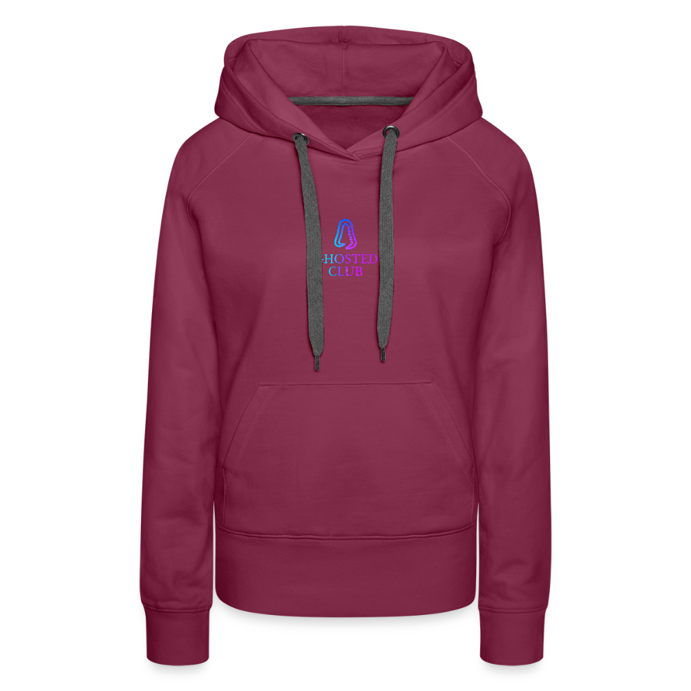 Ghosted Club | Frauen Premium Hoodie - Bordeaux