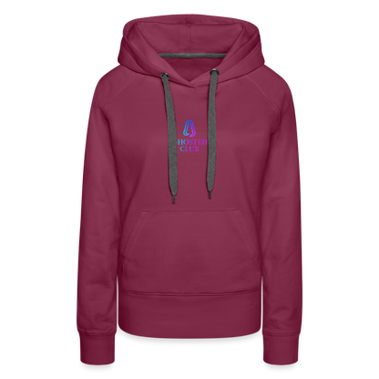 Ghosted Club | Frauen Premium Hoodie - Bordeaux