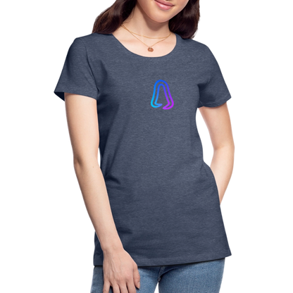 Ghosted Club | Frauen Premium T-Shirt - Blau meliert