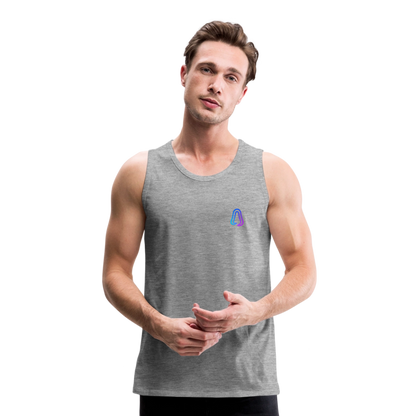 Ghosted Club | Männer Premium Tank Top - Grau meliert