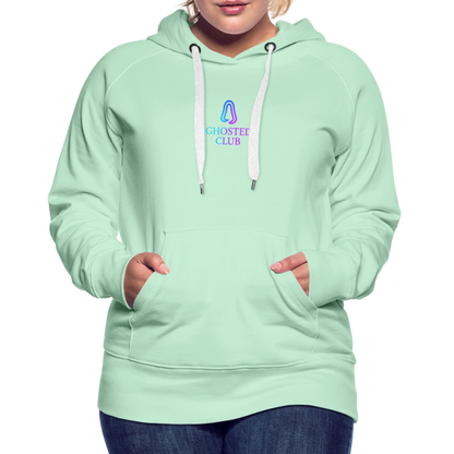Ghosted Club | Frauen Premium Hoodie - helles Mintgrün
