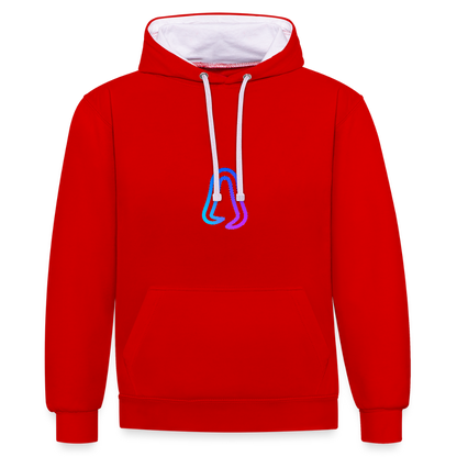 Ghosted Club | Unisex Hoodie - Rot/Weiß