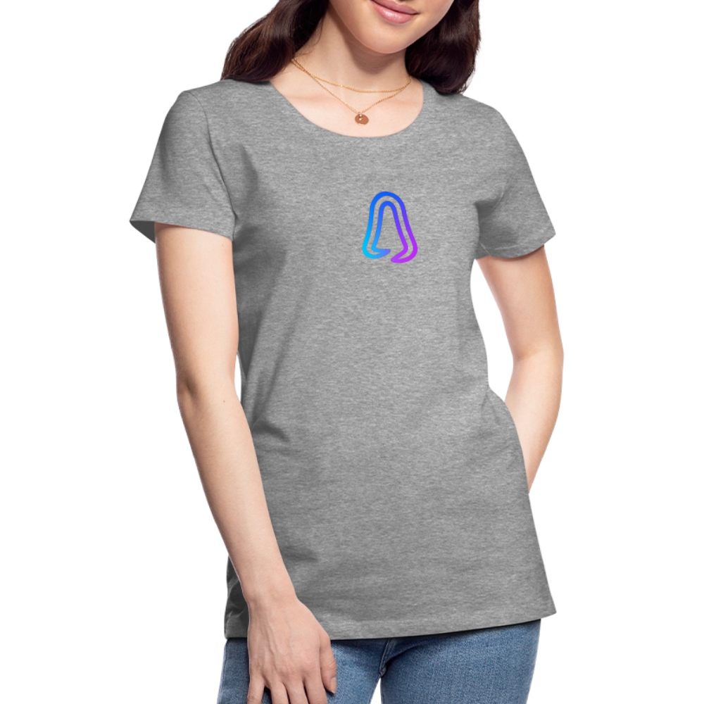 Ghosted Club | Frauen Premium T-Shirt - Grau meliert