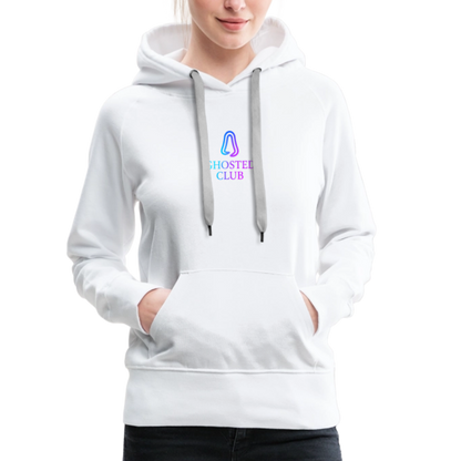 Ghosted Club | Frauen Premium Hoodie - Weiß